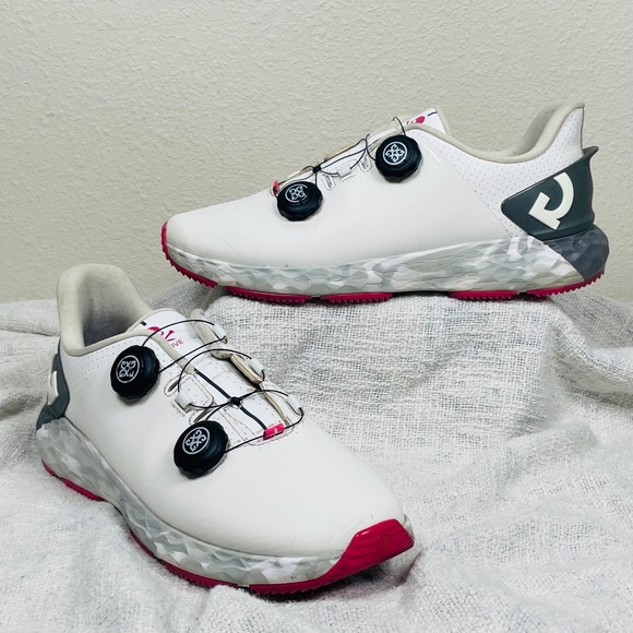 G/Fore Men\'s G/DRIVE Spikeless Golf Shoes \'Snow\' (G4MS22EF32) SZ 10.5 Boa Lacing main image 4